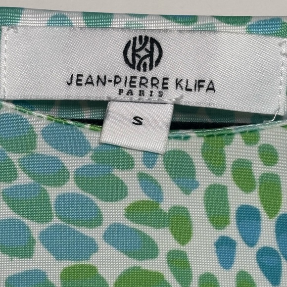 Jean Pierre Blue and Green Midi Dress - Picture 2 of 2